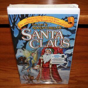 3/$55❤️new The Life & Adventures of Santa Claus Clamshell VHS 2000 L. Frank Baum